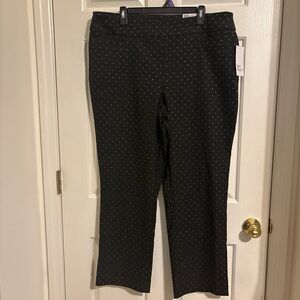 Kim Rogers Black Pindot Stretch Trousers